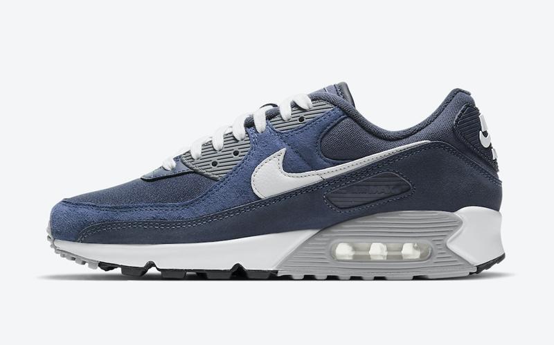 海军蓝 Nike Air Max 90 PRM “Obsidian” 货号：DA1641-400