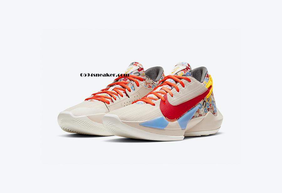 Nike Zoom Freak 2 “ Alphabet Soup” 货号：CW3162-001