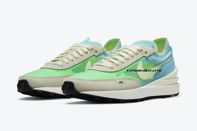 小清新配色 Nike Waffle One “Scream Green” 货号：DC2533-401