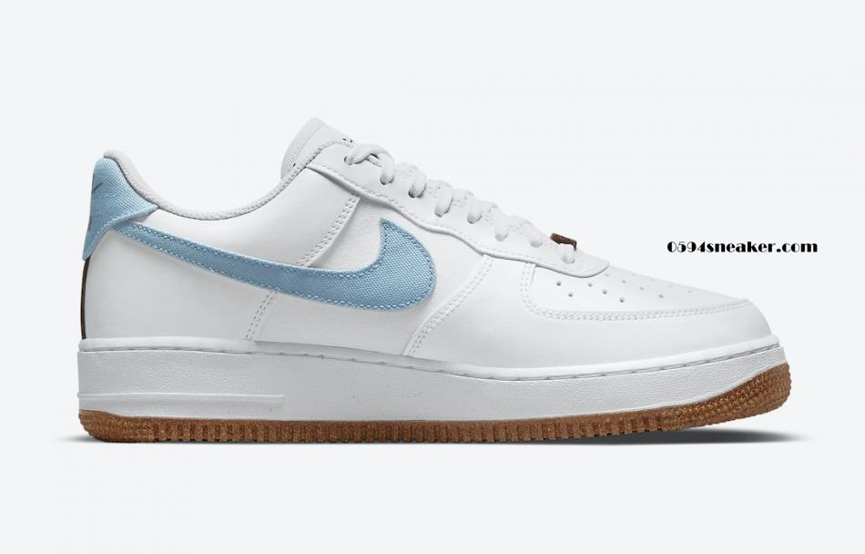 花卉刺绣空军一号 Nike Air Force 1 '07 LV8 “Indigo” 货号：CZ0338-100