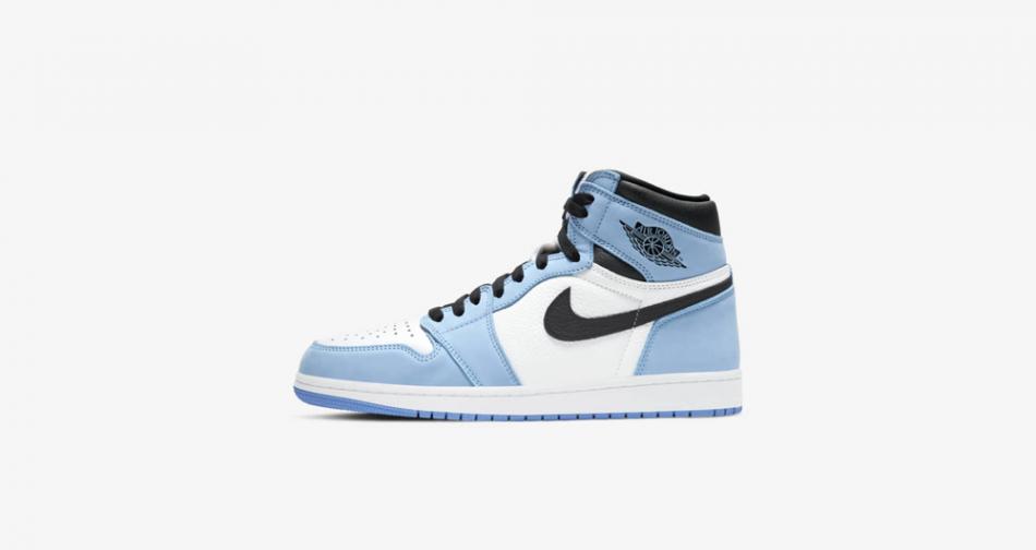 今年第一双北卡来了，Air Jordan 1 High “University Blue” 货号：555088-134