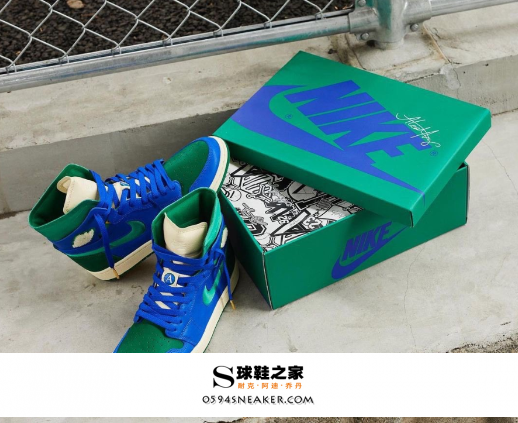 耐克乔丹 Air Jordan 1 AJ1蓝绿加州开箱测评