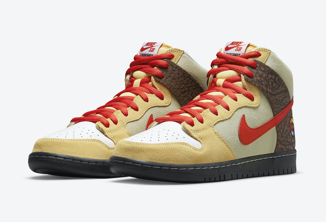 Color Skates x Nike Dunk Hi “Kebab & Destroy” 货号：CZ2205-700